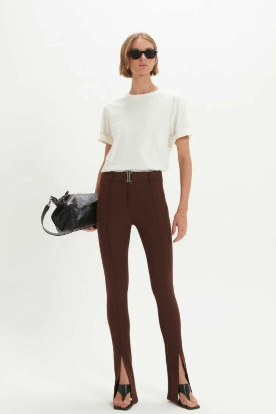 Imagem de Calça Fernanda Marrom Empire Le Blog